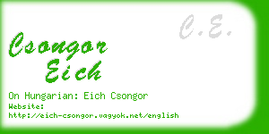 csongor eich business card